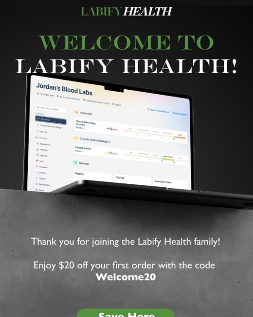 Labify Health welcome email